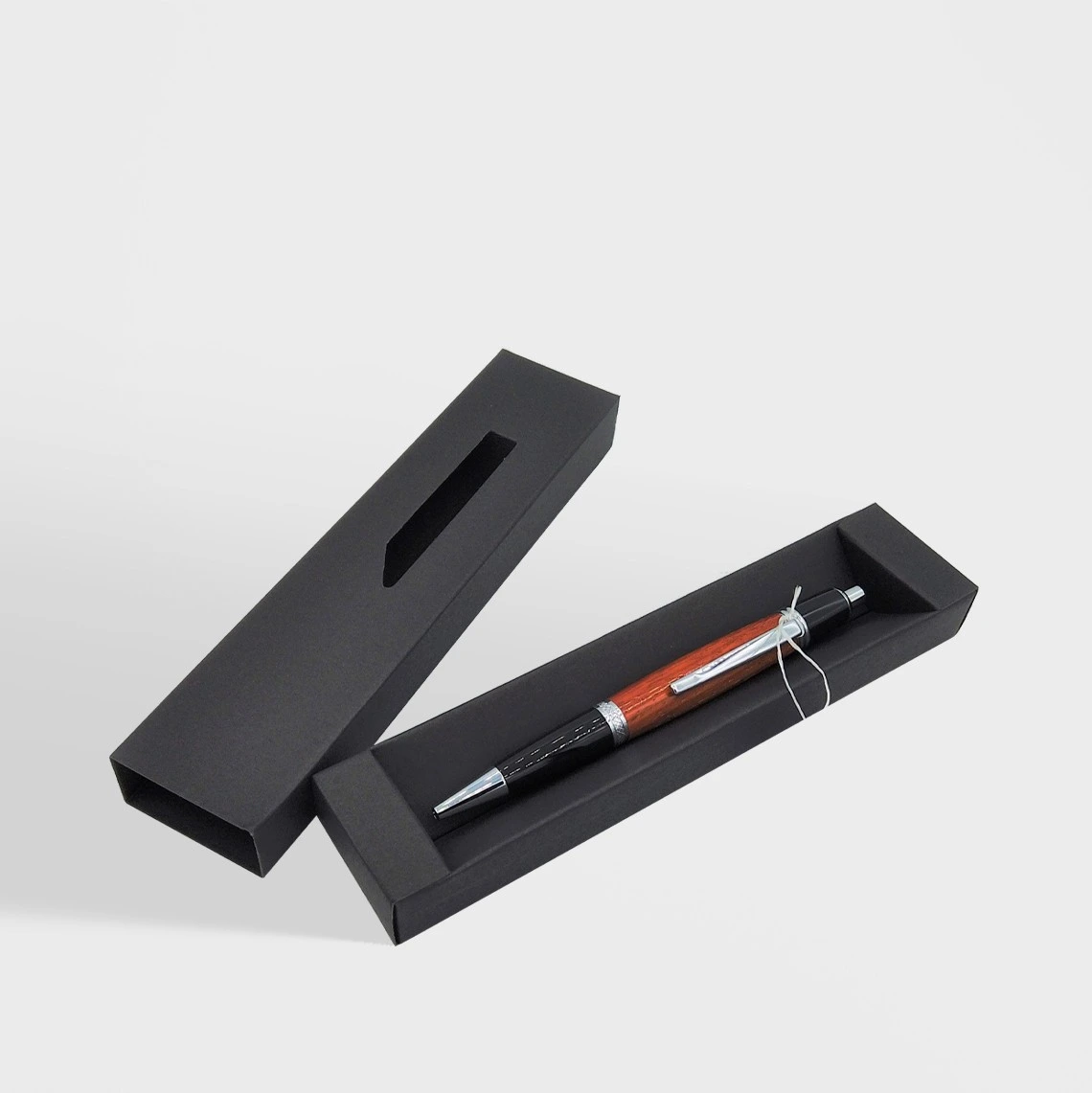 black pen packaging boxes with logo | The Packaging Base custom black pen packaging boxes