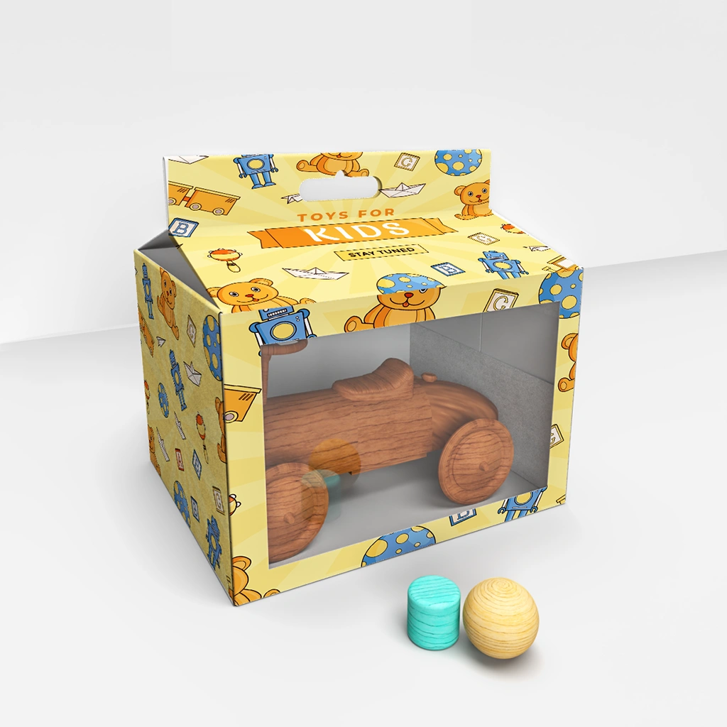 window toy packaging boxes | The Packaging Base custom window toy manufacture packaging boxes with logo