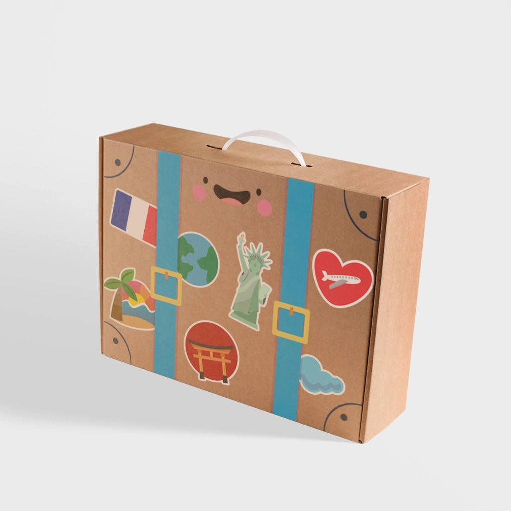 Luxury Suitcase Boxes | The Packaging Base Luxury suitcase boxes with premium finishes and elegant designs, ideal for upscale gifting and product presentation.