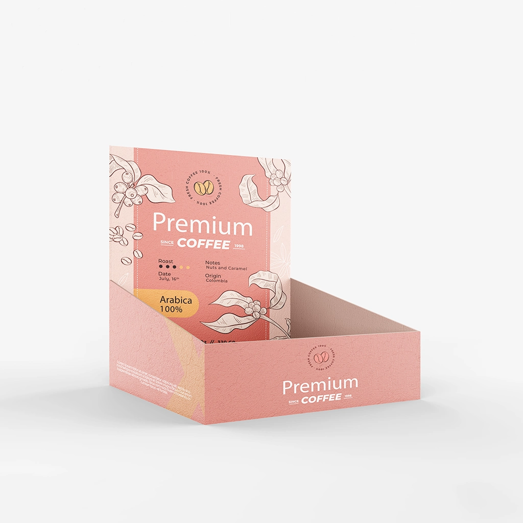 Personalized Cardboard Display Boxes With Logo| The Packaging Base Personalized cardboard display boxes with custom designs and durable construction, ideal for retail and promotional displays.