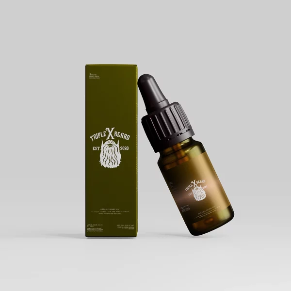 Beard Oil Boxes With Logo For Brand Packaging