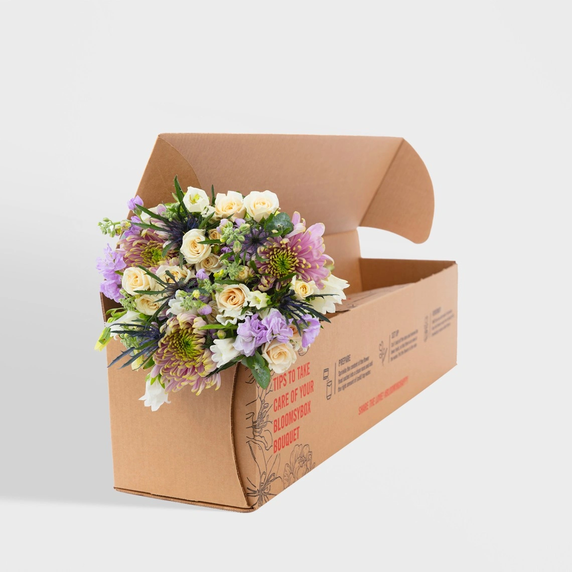 Custom flower box wholesale with lid and floral print design, ideal for luxury gifting and retail displays
