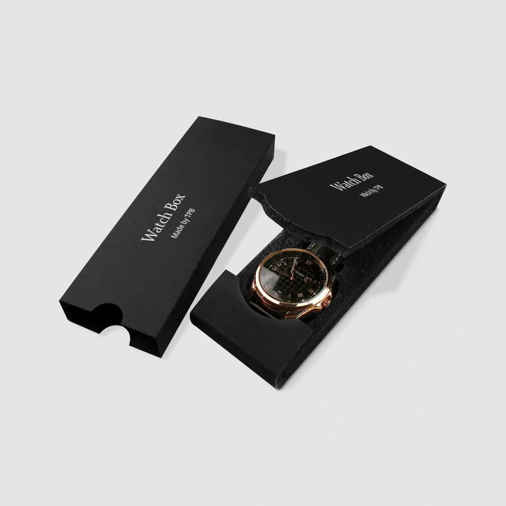 custom luxury sleeve watch packaging boxes wholesale
