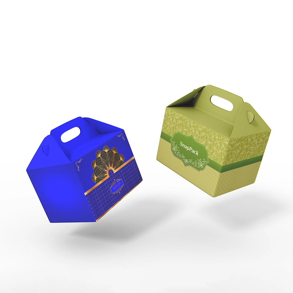 "Custom printed gable box with logo and personalized design