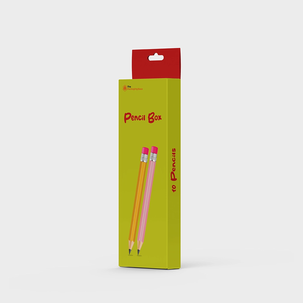 custom pencil packaging boxes | The Packaging Base Hanger Style Printed Pencil boxes wholesale
