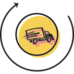 Fast and Free Shipping in USA Icon