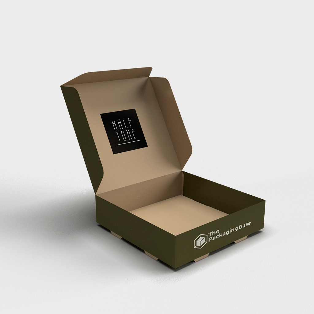 Cardboard Double Locked Wall Lid Box | The Packaging Base Cardboard double locked wall lid box with sturdy construction and customizable design, ideal for secure product packaging.