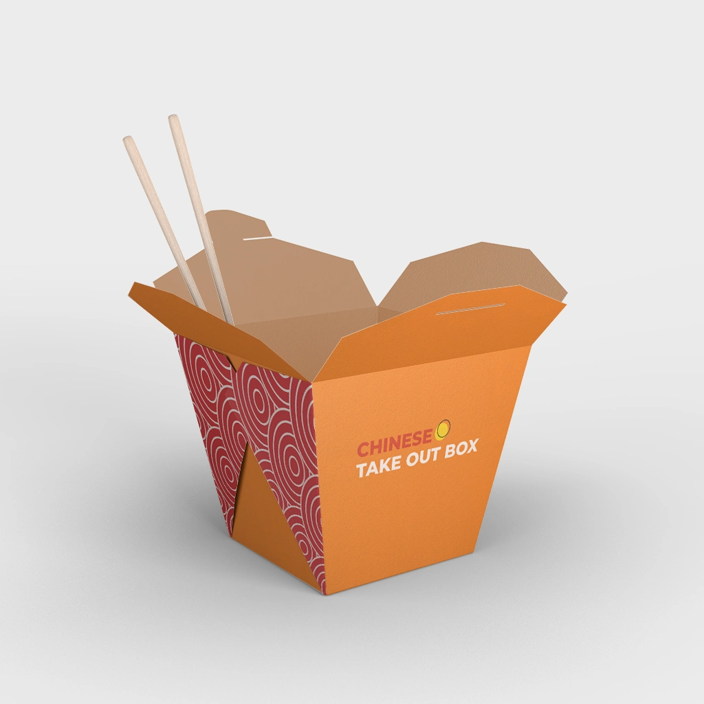Chinese take out boxes for convenient food packaging Chinese take out boxes with secure foldable design
