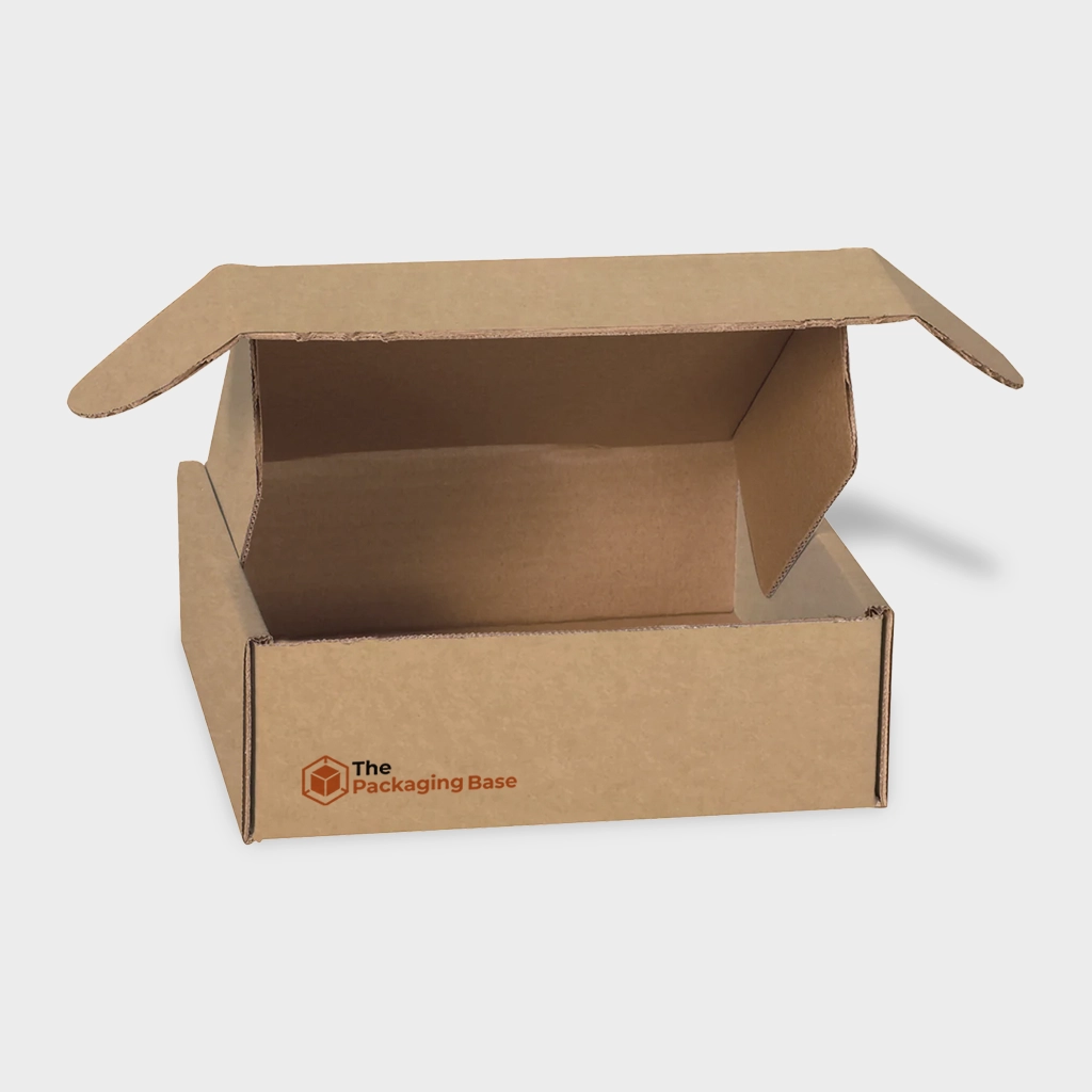 Custom Corrugated Boxes | The Packaging Base Custom corrugated boxes designed for durable and branded packaging solutions.