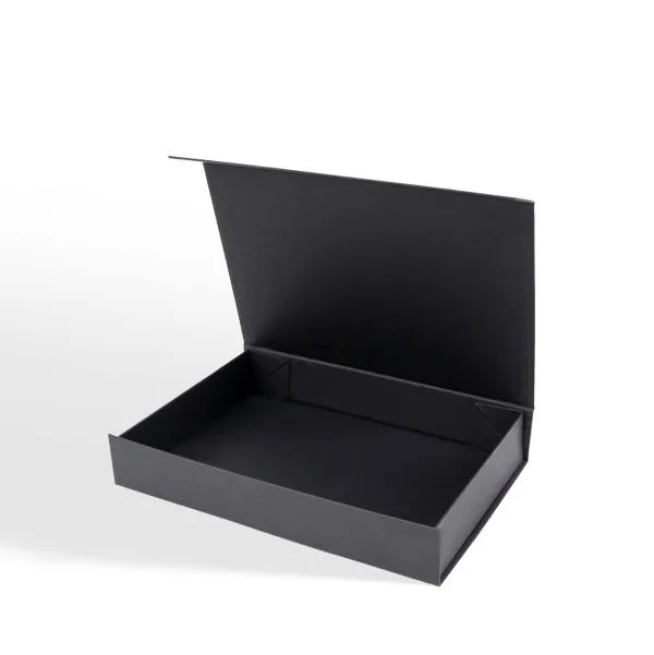 Black Magnetic Closure Boxes | The Packaging Base Custom Black Magnetic Closure Boxes Wholesale
