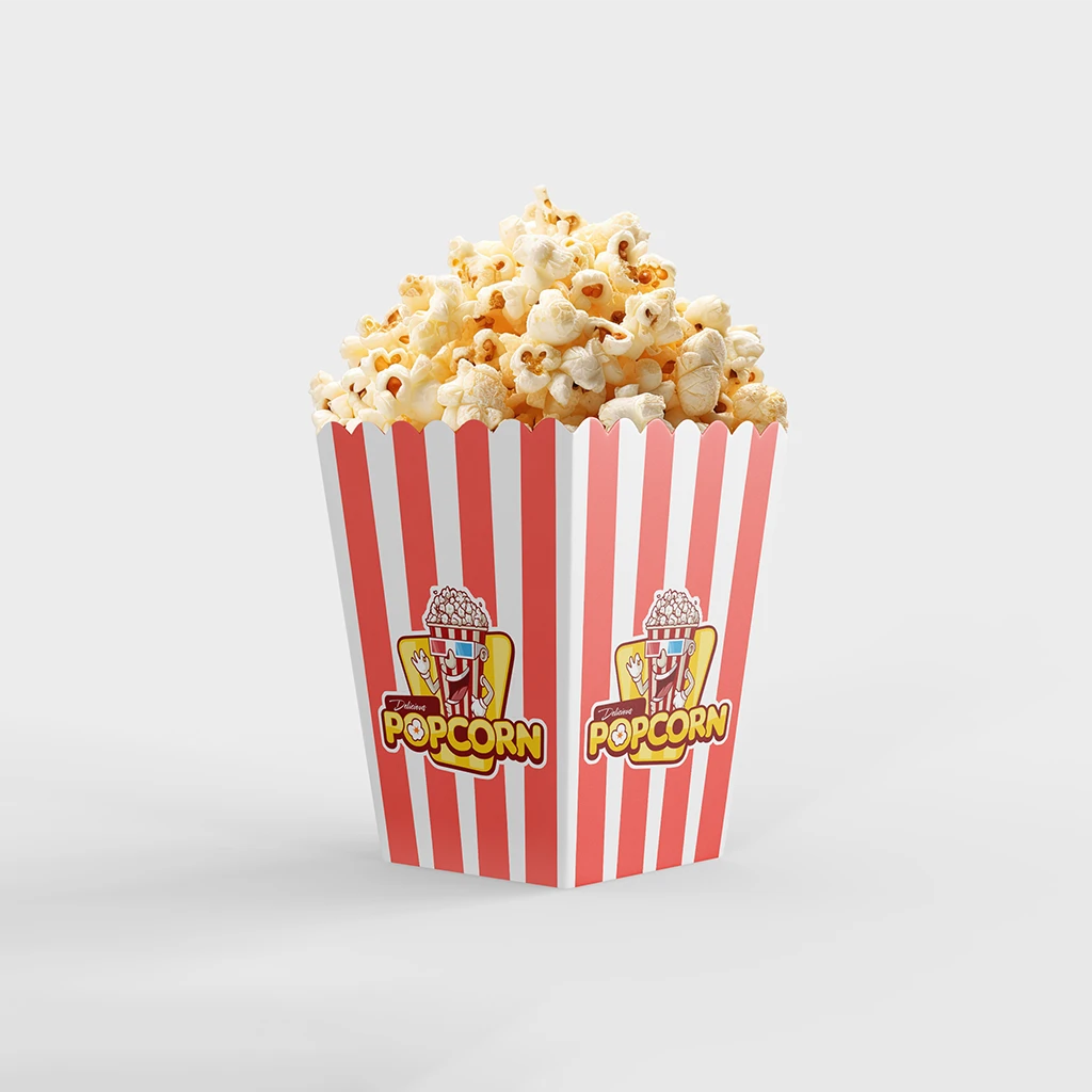 Custom Popcorn Boxes | The Packaging Base Custom Popcorn Boxes for Branded and Stylish Packaging