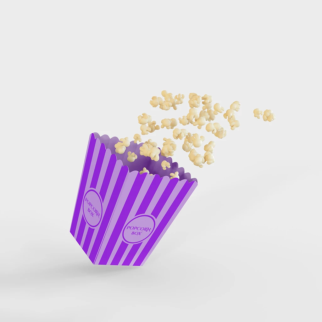 Custom Popcorn Packaging | The Packaging Base Custom Popcorn Packaging for Branded and Attractive Food Presentation