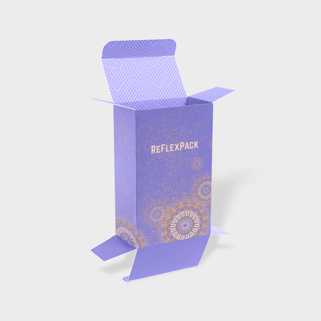 Custom Reverse Tuck Boxes Wholesale | The Packaging Base Custom reverse tuck boxes with tailored designs and durable materials, ideal for secure and branded product packaging.