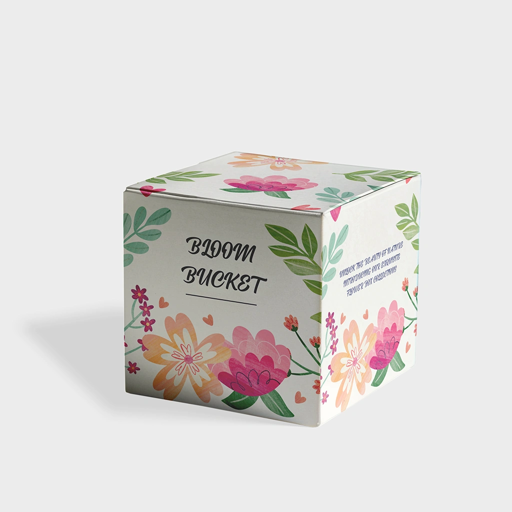 Luxury Custom Flower Box – Personalized Floral Packaging Solution | The Packaging Base Customized flower box with personalized branding and elegant floral design