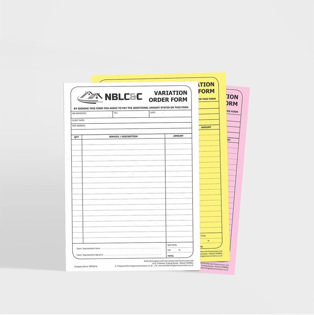 Customized NCR Forms | The Packaging Base Customized NCR forms with tailored designs, ideal for business documentation and record-keeping.