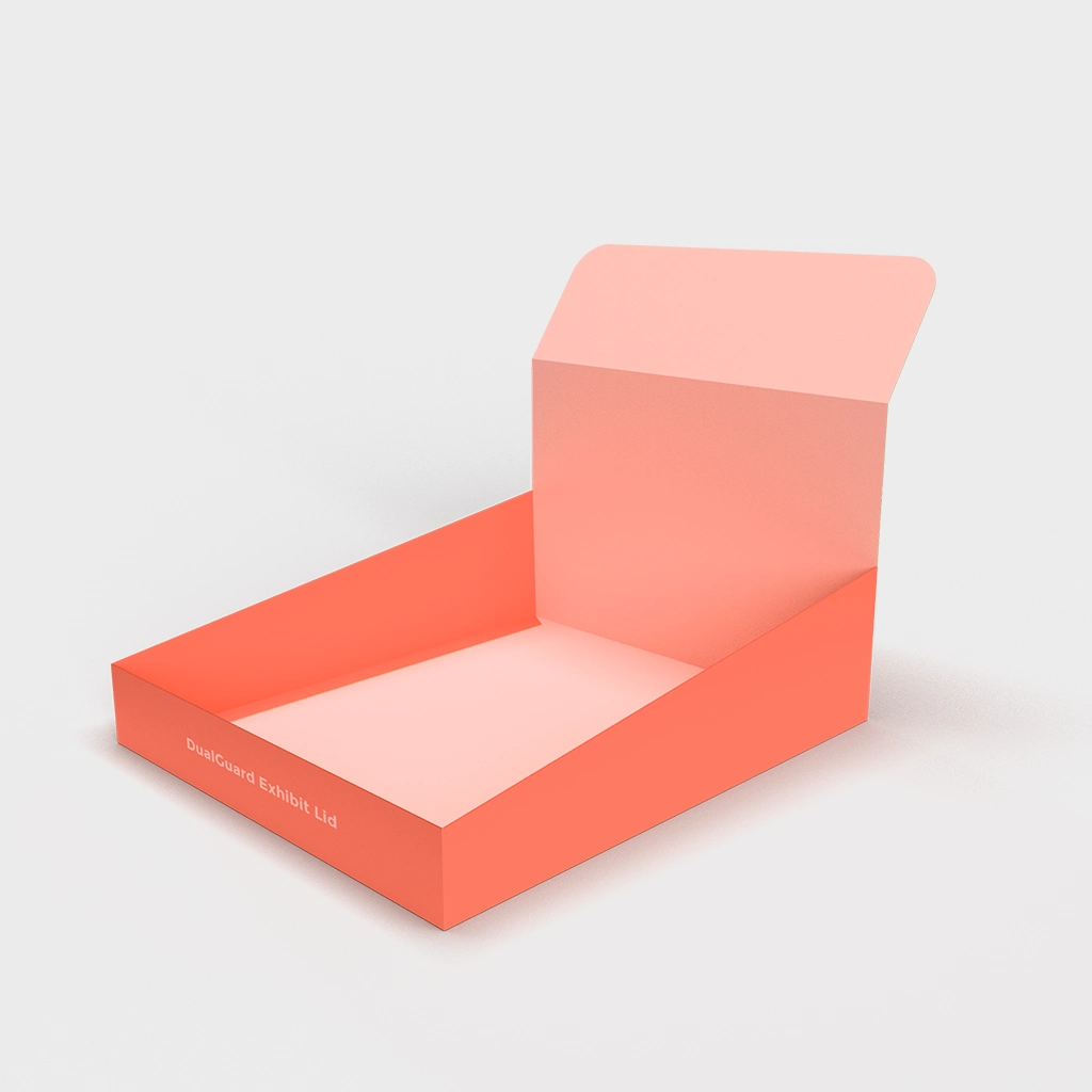 Custom Double-Wall Display Lid Boxes | The Packaging Base Custom double-wall display lid boxes designed for durable and attractive retail product presentation.