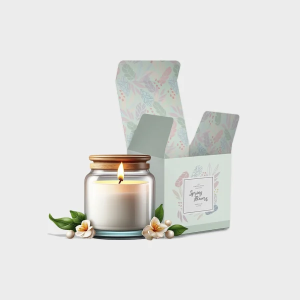 printed jar candle boxes | The Packaging Base Custom Printed Jar Candle Packaging Boxes Wholesale
