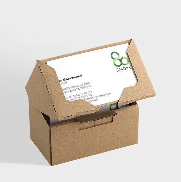 Custom Kraft Business Card Boxes Wholesale Kraft business card boxes for professional and eco-friendly storage