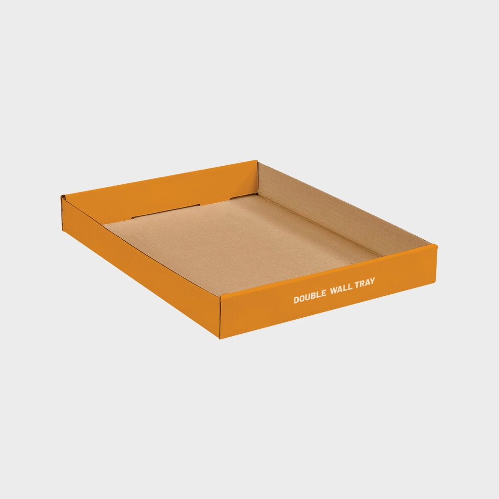 Personalized Double Wall Tray Box | The Packaging Base Personalized double wall tray box with custom branding and durable construction, ideal for premium product packaging.