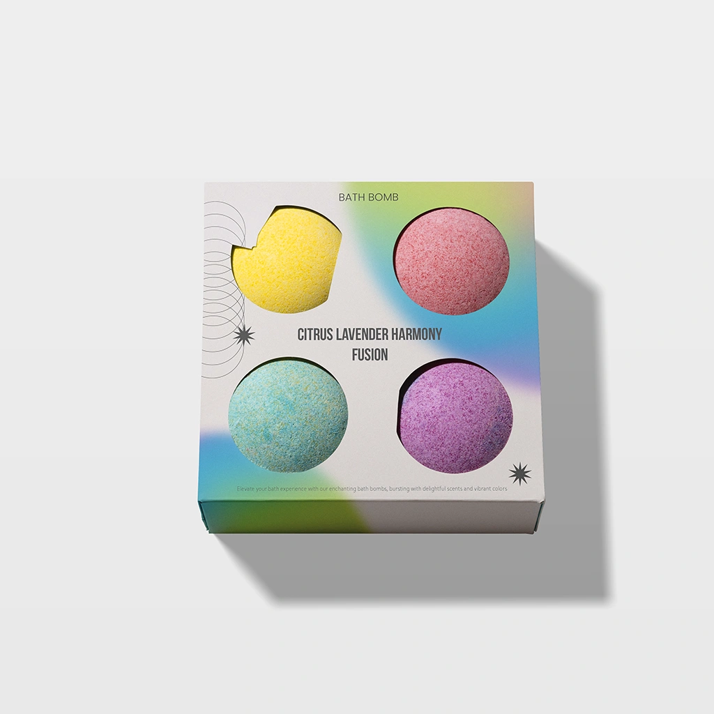printed bath bomb boxes | The packaging Base custom color printed bath packaging boxes